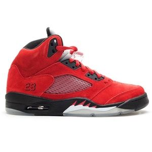 Nike Air Jordan Retro 5 ‘Raging Bull’ Varsity Red Suede 9